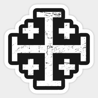 Templar Cross Of Jerusalem | Renaissance Festival Design Sticker